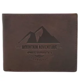    Kožená pánska peňaženka Peterson PTN N992-BE-MOUNTAIN hnedá