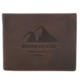    Kožená pánska peňaženka Peterson PTN N992-BE-MOUNTAIN hnedá