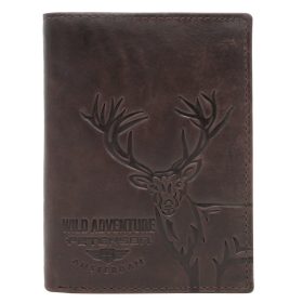   Peterson PTN N4-BE-DEER hnedá pánska kožená peňaženka  