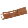  Nordee ADL01-N992-BPull hnedá pánska kožená peňaženka 12,5 x 9,7 x 3 cm