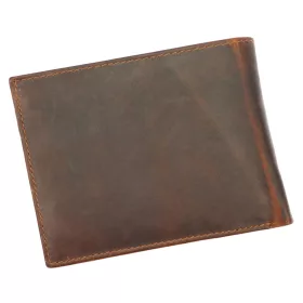    Nordee ADL03-N992-MPull hnedá pánska kožená peňaženka 12,5 x 9,7 x 3 cm