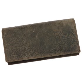    Nordee ADL04-GG-04-DES hnedá dámska kožená peňaženka 19 x 10 x 3,8 cm