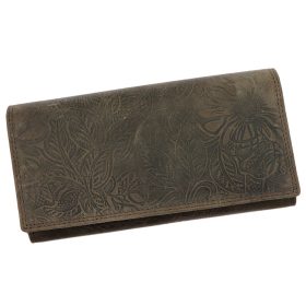    Nordee ADL04-GG-04-DES hnedá dámska kožená peňaženka 19 x 10 x 3,8 cm