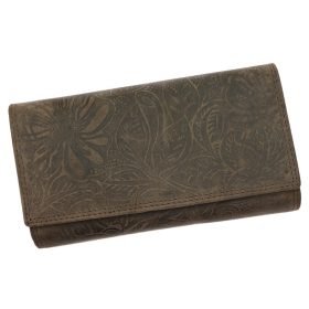    Nordee ADL04-GG-05-DES hnedá dámska kožená peňaženka 18 x 10 x 3,8 cm