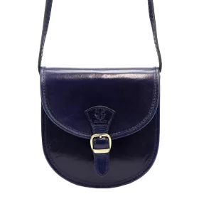  Dámska kožená kabelka Florence 134 navy 17 x 17 x 6 cm