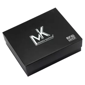    Pánska kožená peňaženka Money Kepper CN-1101 červená 7,5 x 10,5 x 3 cm