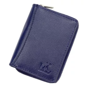    Money Kepper CN-1101 modrá pánska kožená peňaženka 7,5 x 10,5 x 3 cm