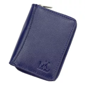    Money Kepper CN-1101 modrá pánska kožená peňaženka 7,5 x 10,5 x 3 cm