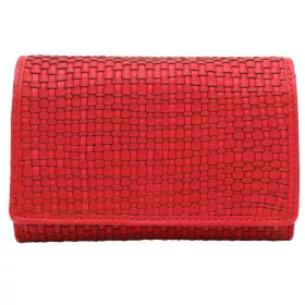    Rovicky R-615-DDW červená dámska kožená peňaženka 10 x 15,5 x 4 cm