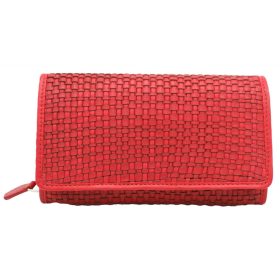    Rovicky R-614-DDW červená dámska kožená peňaženka 10 x 17 x 3,5 cm