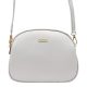  MiaMore DOLLARO sivá dámska kožená bočná kabelka crossbody 22,5 x 18 x 9 cm