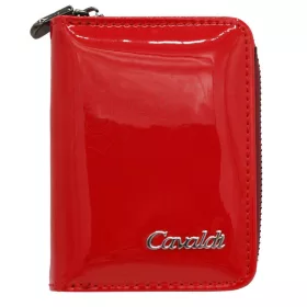    Cavaldi PX33-JMP/3010 červená dámska kožená peňaženka z koženého vlákna 10 x 8 cm