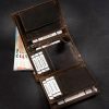 Wild N4A-H sas mintás barna férfi bőr pénztárca 10 x 13 x 2 cm 