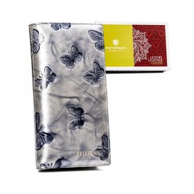    Peterson PTN 421431-BF SILVER strieborná dámska kožená peňaženka 10 x 19 x 2,5 cm