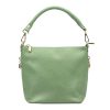  Dámska kožená kabelka cez rameno, crossbody kabelka Patrizia 419-040 GOLD tyrkysová 24 x 20 x 13 cm