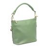  Dámska kožená kabelka cez rameno, crossbody kabelka Patrizia 419-040 GOLD tyrkysová 24 x 20 x 13 cm