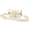  Dámska kožená kabelka cez rameno Gregorio 1713 béžová, crossbody 22 x 15 x 6 cm
