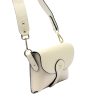  Dámska kožená kabelka cez rameno Gregorio 1713 béžová, crossbody 22 x 15 x 6 cm