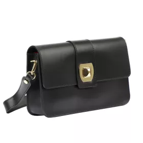    Pierre Cardin FRZ 1961 čierna dámska kožená kabelka 26 x 16 x 6 cm