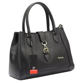   Pierre Cardin FRZ 55086 čierna dámska kožená kabelka 35 x 26 x 16 cm
