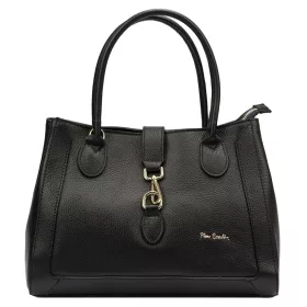   Pierre Cardin FRZ 55086 čierna dámska kožená kabelka 35 x 26 x 16 cm