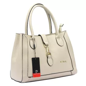    Pierre Cardin FRZ 55086 krémová dámska kožená kabelka 35 x 26 x 16 cm
