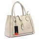  Pierre Cardin FRZ 55086 krémová dámska kožená kabelka 35 x 26 x 16 cm