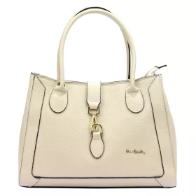   Pierre Cardin FRZ 55086 krémová dámska kožená kabelka 35 x 26 x 16 cm