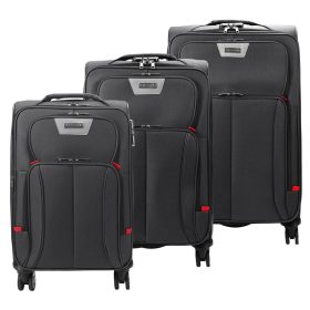    Pierre Cardin LEE02 3063 sivá sada kufrov 3-dielna 56, 66, 77 cm