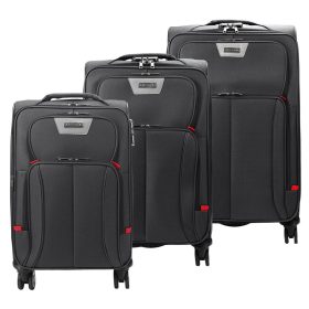    Pierre Cardin LEE02 3063 sivá sada kufrov 3-dielna 56, 66, 77 cm