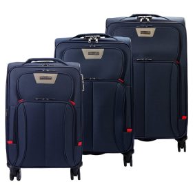    Pierre Cardin LEE02 3063 tmavomodrá 3-dielna sada kufrov 56, 66, 77 cm