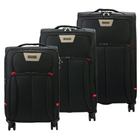    Pierre Cardin LEE02 3063 čierny 3-dielny set kufrov 56, 66, 77 cm