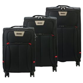    Pierre Cardin LEE02 3063 čierny 3-dielny set kufrov 56, 66, 77 cm