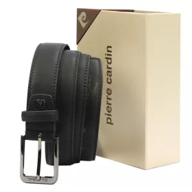  Pierre Cardin 3341 GG23 čierny pánsky opasok 135 x 3,5 cm