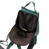  Dámsky kožený batoh Pierre Cardin 86938 MS152 zelený 31 x 37 x 11 cm