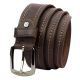  Pánsky opasok Pierre Cardin 610 KAM01 z hnedej hovädzej kože 4 cm