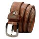  Pánsky opasok Pierre Cardin 610 KAM01 z hnedej hovädzej kože 4 cm