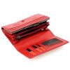  Pierre Cardin TILAK92 455 červená dámska kožená peňaženka 16 x 9,5 cm