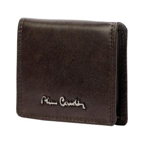    Pierre Cardin TILAK79 2238 hnedá pánska kožená peňaženka 8 x 7,5 cm