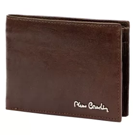    Pierre Cardin čierny kožený držiak na karty 10 × 7,5 cm