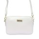  MiaMore DOLLARO biela dámska kožená bočná kabelka crossbody 22 x 14,5 x 9 cm