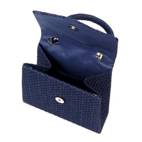    Dámska polyesterová taška Jessica A-2411 v námorníckej modrej farbe 18 x 15,5 x 6 cm