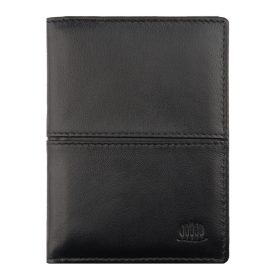    Kožený čierny držiak na karty Giorgio Carelli s RFID ochranou, 8,5 × 12 cm