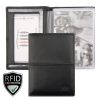  Kožený čierny držiak na karty Giorgio Carelli s RFID ochranou, 8,5 × 12 cm
