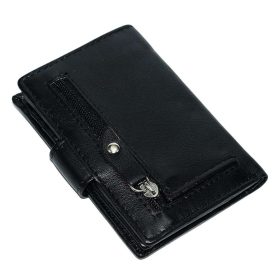    Čierny kožený držiak na karty Giorgio Carelli s RFID ochranou
