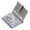  Dámsky kožený držiak na karty Giorgio Carelli holubice šedej farby s RFID ochranou