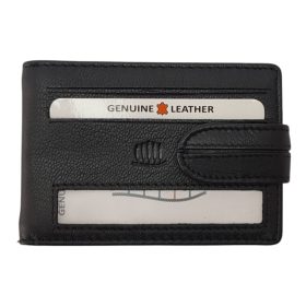    Kožený čierny držiak na karty Giorgio Carelli s RFID ochranou, 10,5 × 7,5 cm