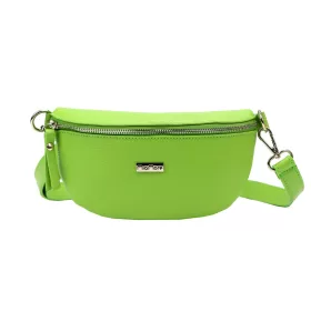    MiaMore 01-029 zelená dámska kožená kabelka 23 x 13 x 6 cm