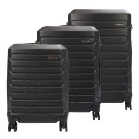    Pierre Cardin black abs 3-dielna súprava kufrov s pevným krytom 53/65/72 cm