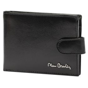    Pánska kožená peňaženka Pierre Cardin, čierna RFID 12,5 × 9 cm